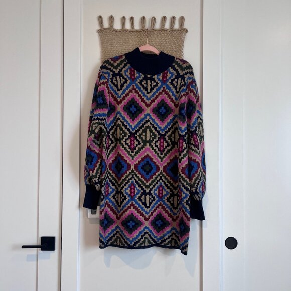 Farm Rio Rauti Sweater Dress | Size L - Picture 7 of 8